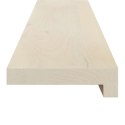 PARAPETY 2 SZT. BIAŁY 110 X 30 X 2 CM DĄB LITE