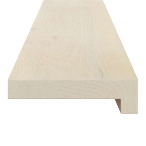 PARAPETY 2 SZT. BIAŁY 110 X 30 X 2 CM DĄB LITE