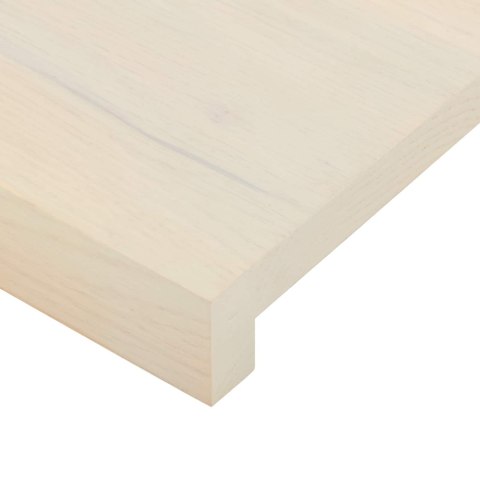PARAPETY 2 SZT. BIAŁY 110 X 30 X 2 CM DĄB LITE