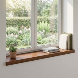 PARAPETY 2 SZT. CIEMNY BRĄZ 100 X 30 X 2 CM DĄB LITE