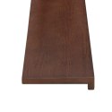 PARAPETY 2 SZT. CIEMNY BRĄZ 100 X 30 X 2 CM DĄB LITE