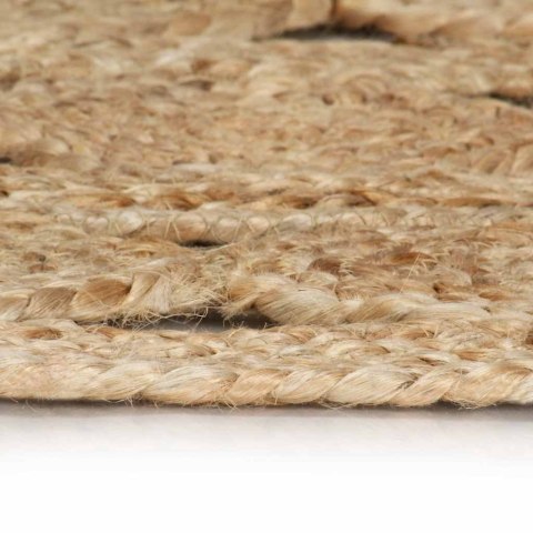 VidaXL Dywan pleciony ręcznie z juty, 120 cm