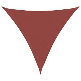 VidaXL Trójkątny żagiel ogrodowy, tkanina Oxford, 3x3x3 m, terakota
