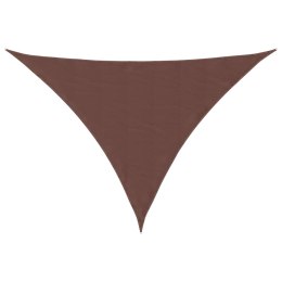 VidaXL Trójkątny żagiel ogrodowy, tkanina Oxford, 5x5x6 m, brązowy