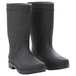VidaXL Kalosze, czarne, rozmiar 39, PVC