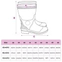 VidaXL Kalosze, czarne, rozmiar 39, PVC