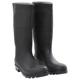 VidaXL Kalosze, czarne, rozmiar 44, PVC