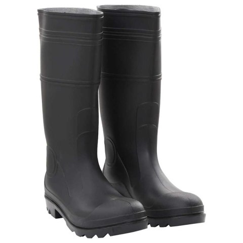 VidaXL Kalosze, czarne, rozmiar 44, PVC