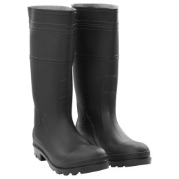 VidaXL Kalosze, czarne, rozmiar 45, PVC