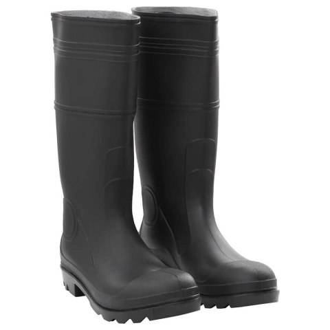 VidaXL Kalosze, czarne, rozmiar 45, PVC