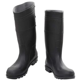 VidaXL Kalosze, czarne, rozmiar 45, PVC