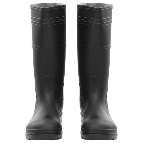 VidaXL Kalosze, czarne, rozmiar 45, PVC
