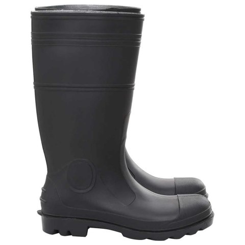 VidaXL Kalosze, czarne, rozmiar 45, PVC