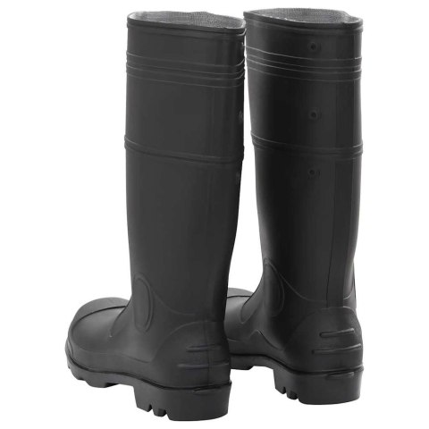 VidaXL Kalosze, czarne, rozmiar 45, PVC