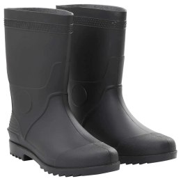 VidaXL Kalosze, czarne, rozmiar 45, PVC