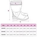 VidaXL Kalosze, czarne, rozmiar 45, PVC