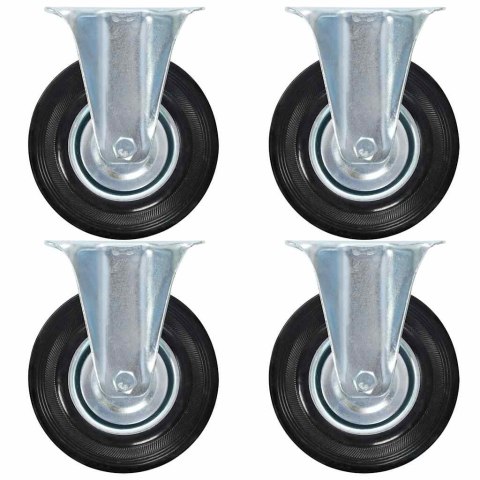 VidaXL Kółka nieskrętne, 4 szt., 125 mm