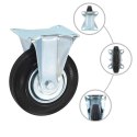 VidaXL Kółka nieskrętne, 4 szt., 125 mm