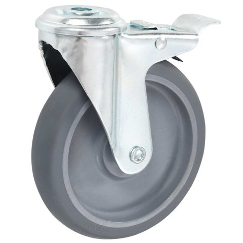 VidaXL Kółka skrętne z otworem na śrubę, 4 szt., 125 mm