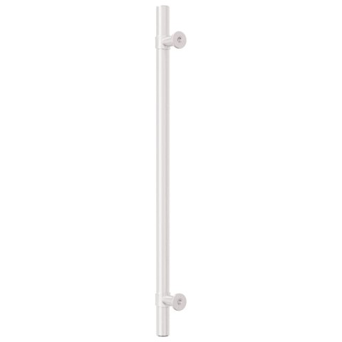 UCHWYTY DO SZAFEK, 10 SZT., SREBRNE, 224 MM, STAL NIERDZEWNA