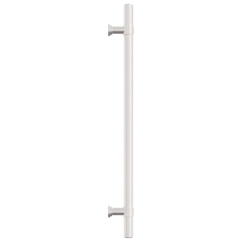 UCHWYTY DO SZAFEK, 10 SZT., SREBRNE, 224 MM, STAL NIERDZEWNA