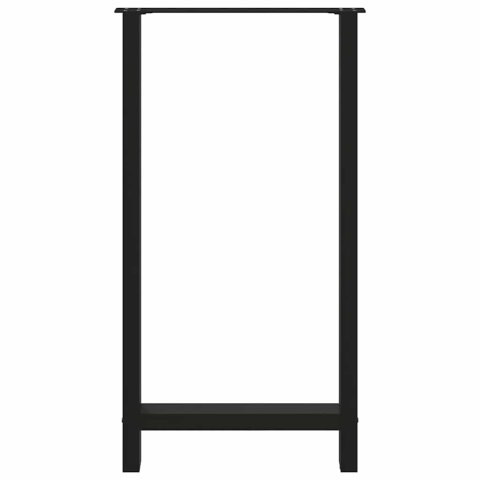 NOGI DO STOŁU BAROWEGO CZARNE 2 SZT. 60X(110-111) CM STAL