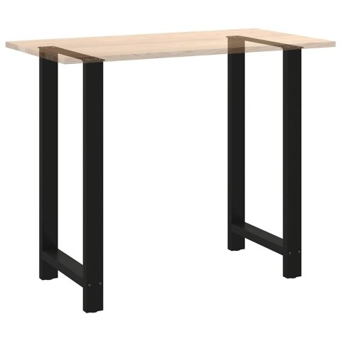 NOGI DO STOŁU BAROWEGO CZARNE 2 SZT. 60X(110-111) CM STAL