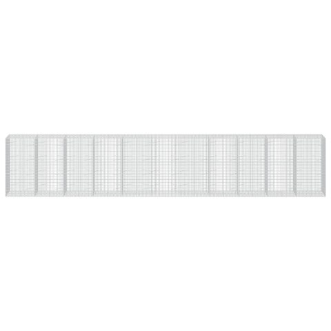 GABION Z DRUTEM 5 MM I SIATKĄ 5X10 CM 1100X100X200 CM