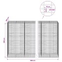 GABION Z DRUTEM 5 MM I SIATKĄ 5X10 CM 1100X100X200 CM