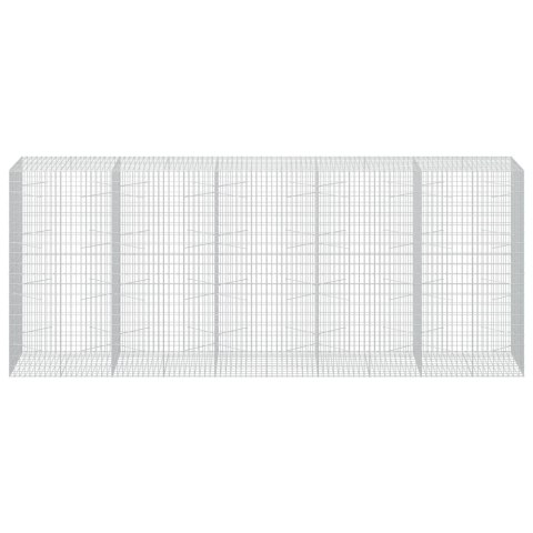 GABION Z DRUTEM 5 MM I SIATKĄ 5X10 CM 500X100X200 CM