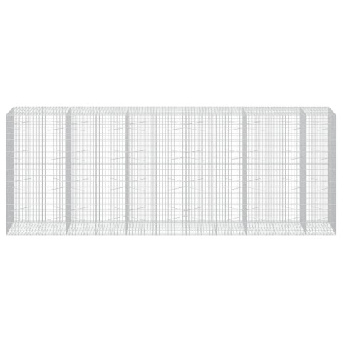 GABION Z DRUTEM 5 MM I SIATKĄ 5X10 CM 550X100X200 CM