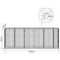 GABION Z DRUTEM 5 MM I SIATKĄ 5X10 CM 550X100X200 CM