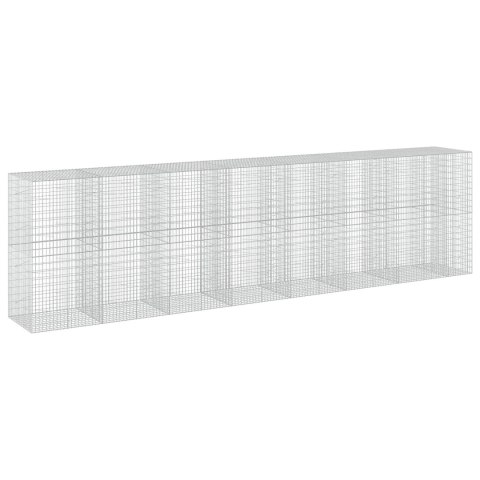 GABION Z DRUTEM 5 MM I SIATKĄ 5X10 CM 750X100X200 CM