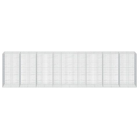 GABION Z DRUTEM 5 MM I SIATKĄ 5X10 CM 800X100X200 CM