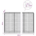 GABION Z DRUTEM 5 MM I SIATKĄ 5X10 CM 800X100X200 CM