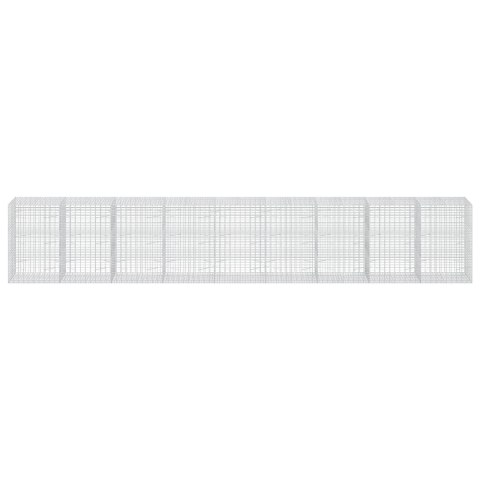 GABION Z DRUTEM 5 MM I SIATKĄ 5X10 CM 900X100X150 CM