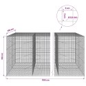 GABION Z DRUTU 3,5 MM I SIATKĄ 5X5 CM 1100X100X150 CM
