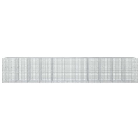 GABION Z DRUTU 3,5 MM I SIATKĄ 5X5 CM 1100X50X200 CM