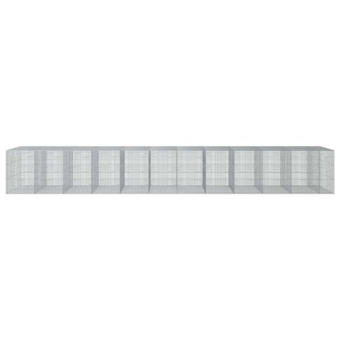 GABION Z DRUTU 3,5 MM I SIATKĄ 5X5 CM 1150X100X150 CM
