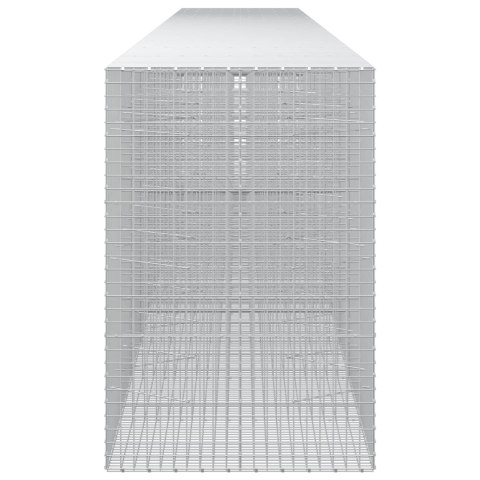 GABION Z DRUTU 3,5 MM I SIATKĄ 5X5 CM 1150X100X150 CM