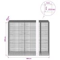 GABION Z DRUTU 3,5 MM I SIATKĄ 5X5 CM 1150X100X200 CM