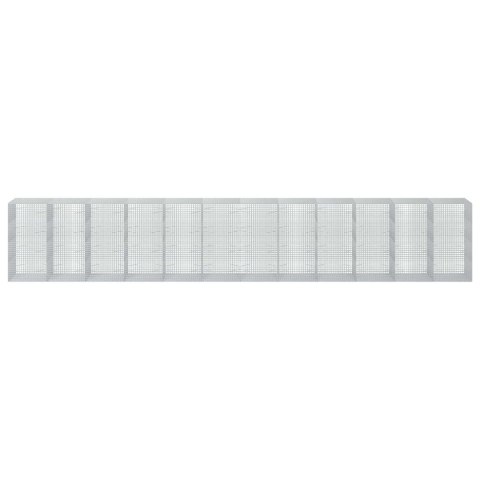 GABION Z DRUTU 3,5 MM I SIATKĄ 5X5 CM 1200X100X200 CM