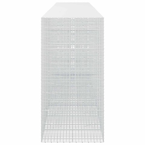 GABION Z DRUTU 3,5 MM I SIATKĄ 5X5 CM 900X100X200 CM