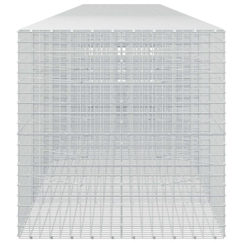 GABION Z DRUTU 5 MM I SIATKĄ 5X5 CM 1000X100X100 CM