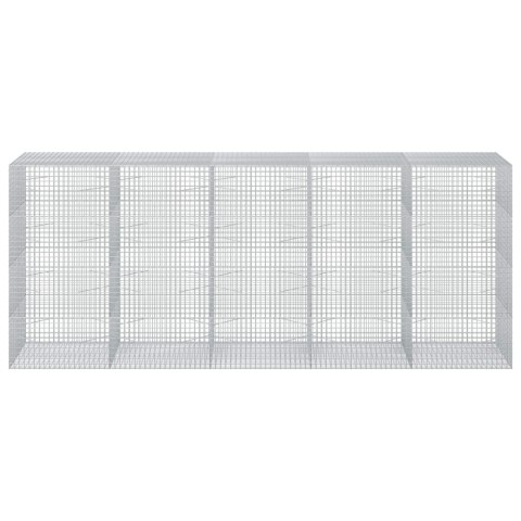 GABION Z DRUTU 5 MM I SIATKĄ 5X5 CM 500X100X200 CM