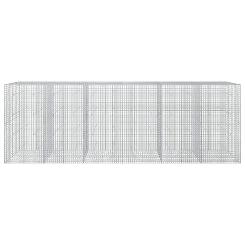 GABION Z DRUTU 5 MM I SIATKĄ 5X5 CM 600X50X200 CM