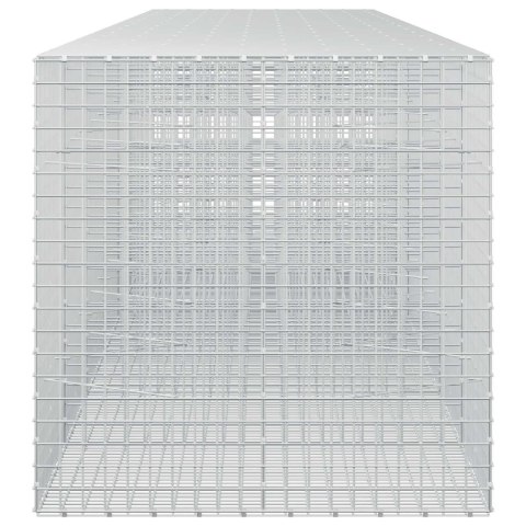 GABION Z DRUTU 5 MM I SIATKĄ 5X5 CM 750X100X100 CM