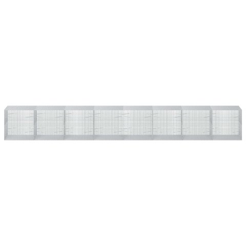 GABION Z DRUTU 5 MM I SIATKĄ 5X5 CM 800X100X100 CM