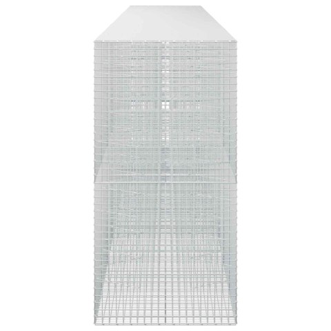 GABION Z DRUTU 5 MM I SIATKĄ 5X5 CM 950X100X200 CM