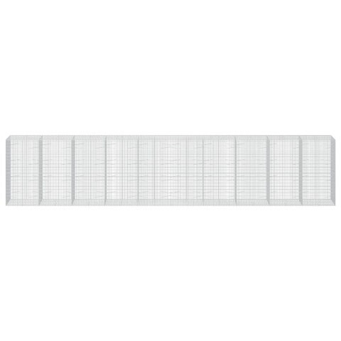 GABION Z DRUTU 3,5 MM I SIATKĄ 5X10 CM 1000X100X200 CM